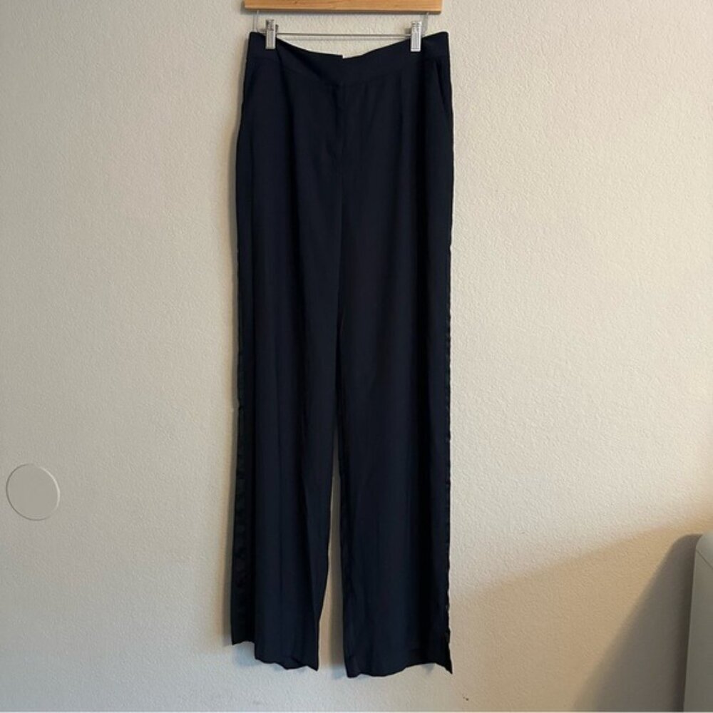 Biltmore Navy Blue Tuxedo Women's Wide Leg Pants Size 6 NWT - Picture 3 of 16
